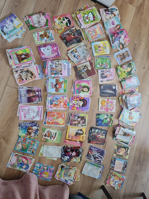 Duża ilość karteczek do segregatora