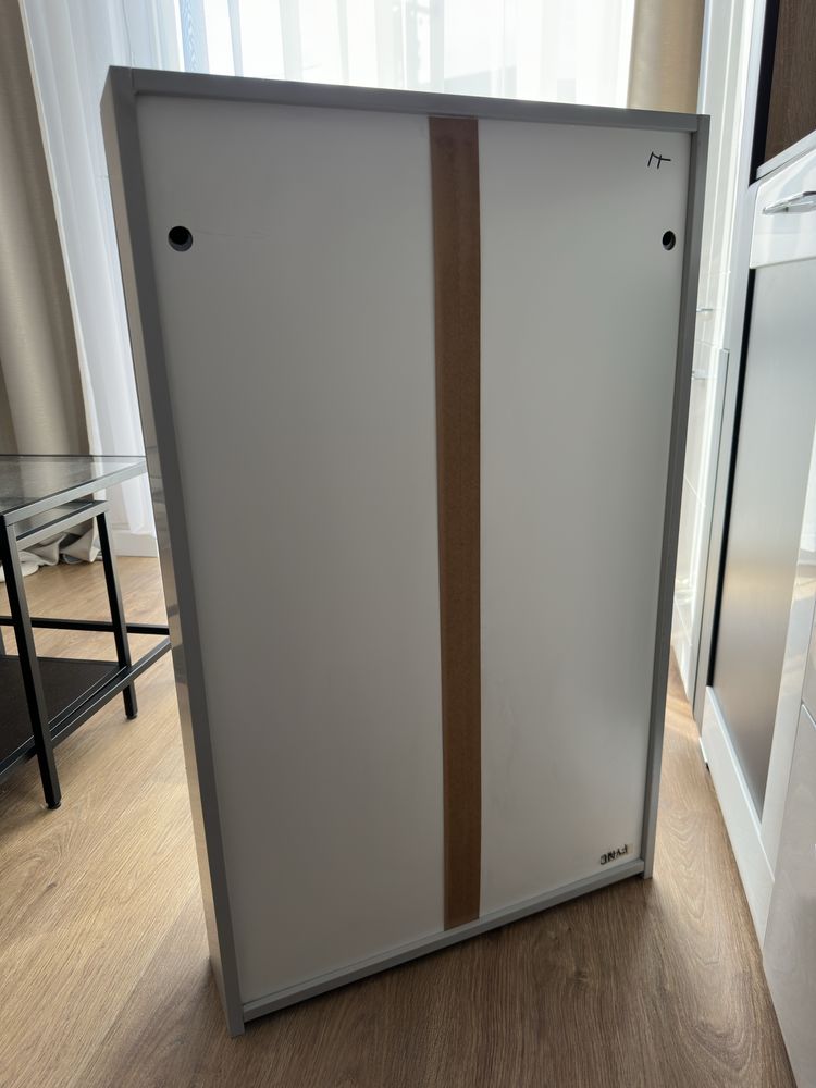 Szafka łazienkowa meble  Ikea szara z lustrem Godmorgon
