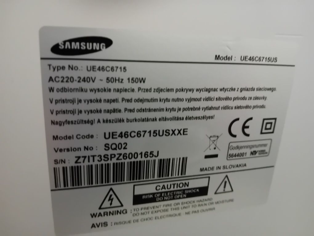 Sprzedam telewizor samsung 46 cali Led