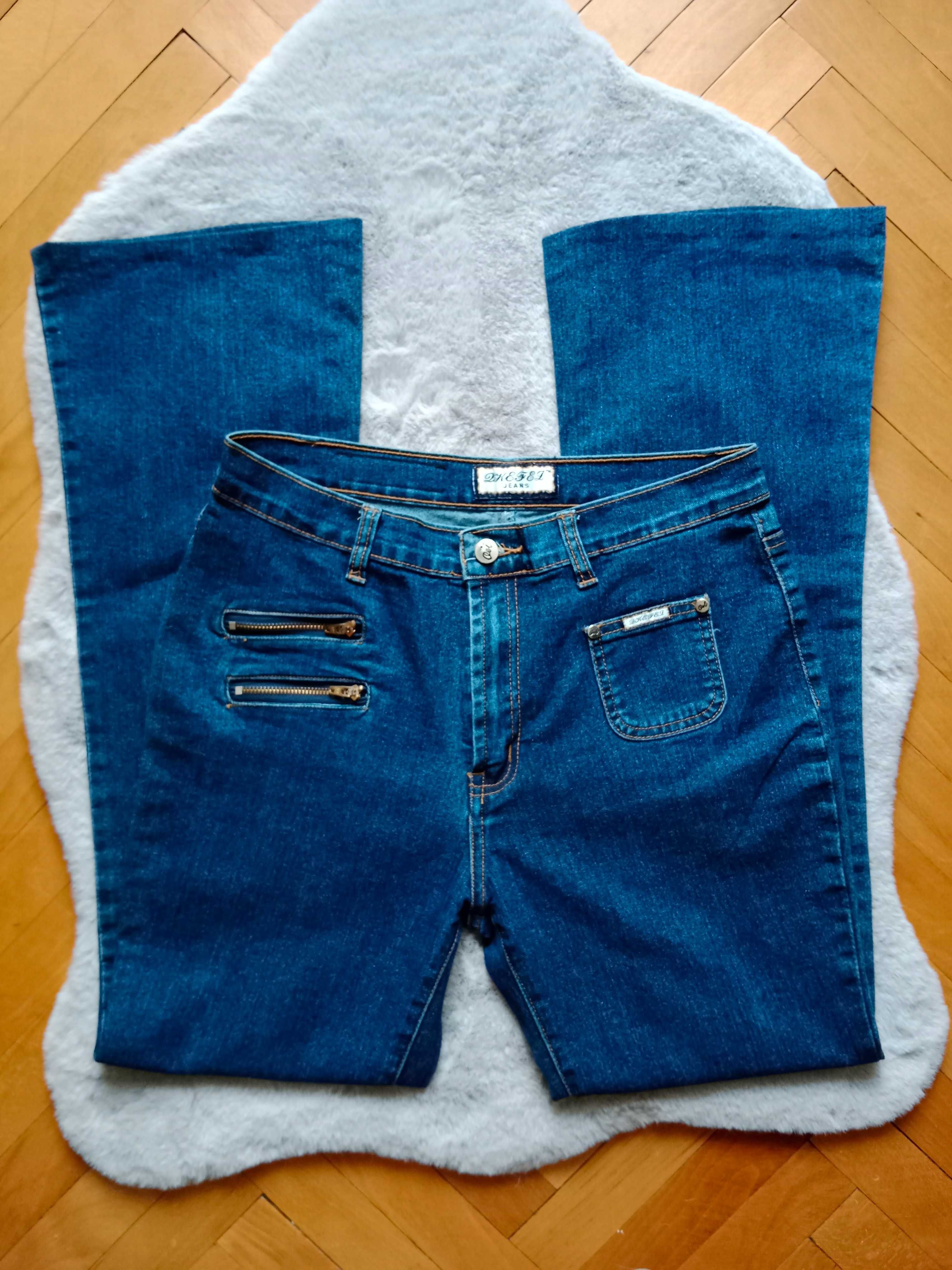 Jeansy spodnie dżinsy denim rozszerzane