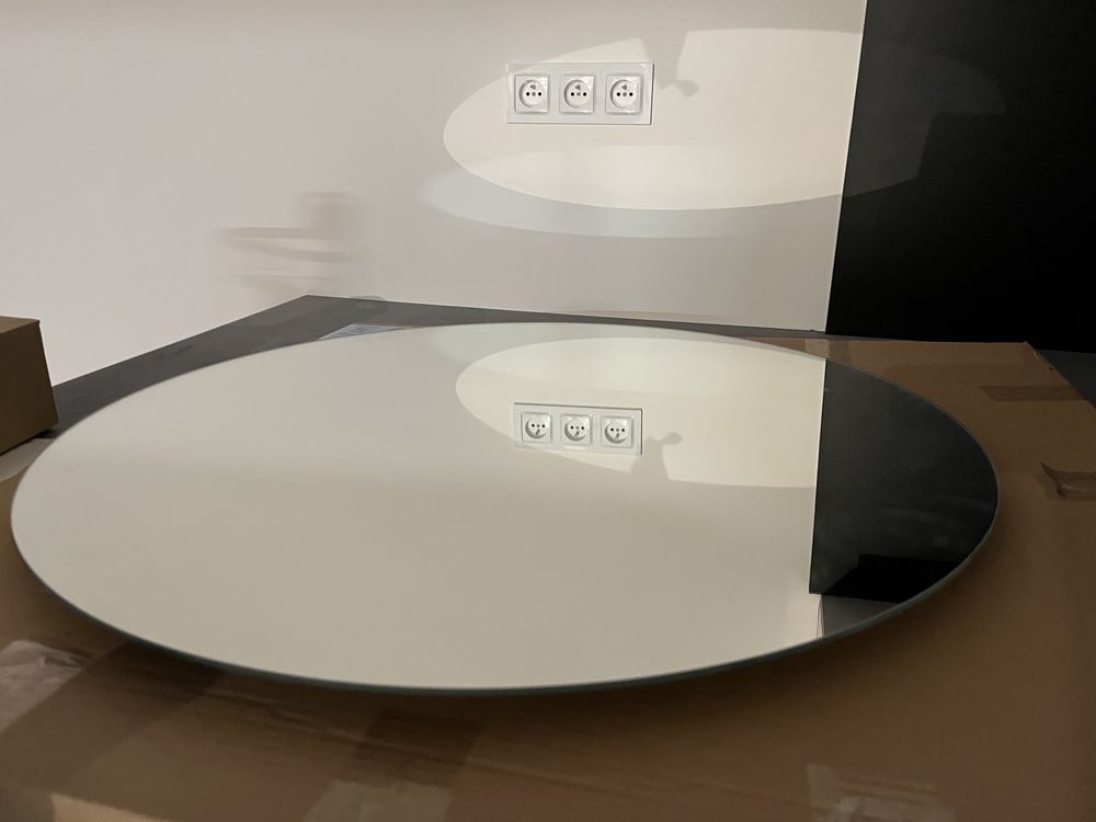 Nowe lustro łazienkowe okrągłe 70 cm z podświetleniem Led