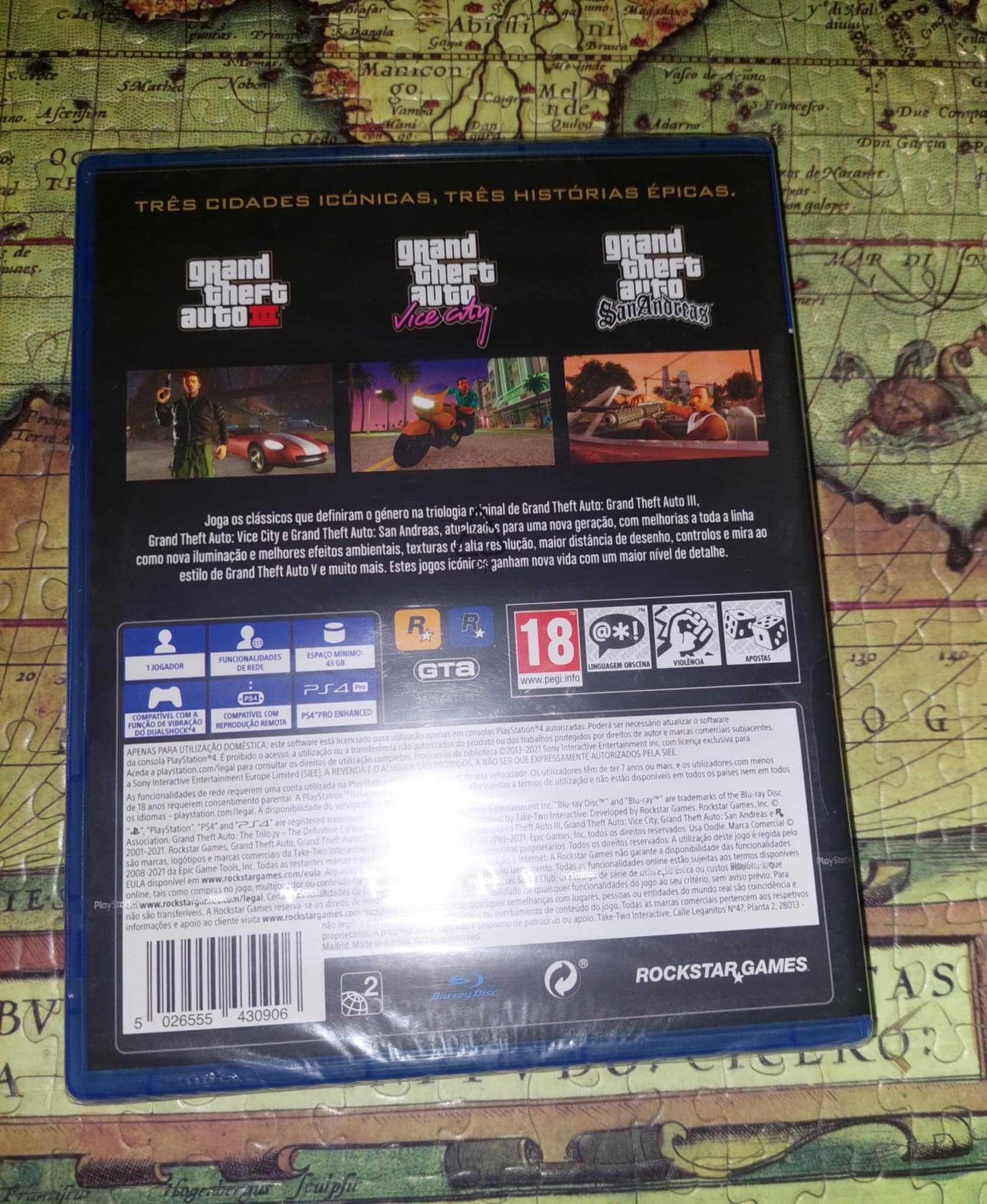Ps4 Gta The Trilogy - The Definitive Edition Novo e Selado