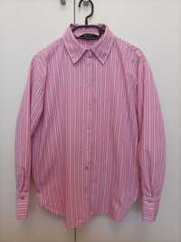 Розовая рубашка в полоску Zara,  размер S-M. Рубашка, Зара