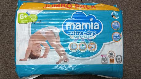 Подгузники Mamia ultra dry 6+ XL(17+кг) 37шт!!!