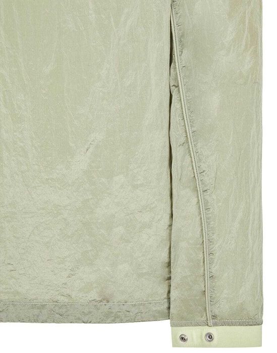 Сорочка STONE ISLAND 12321 Garment-Dyed Nylon Metal Overshirt Ice