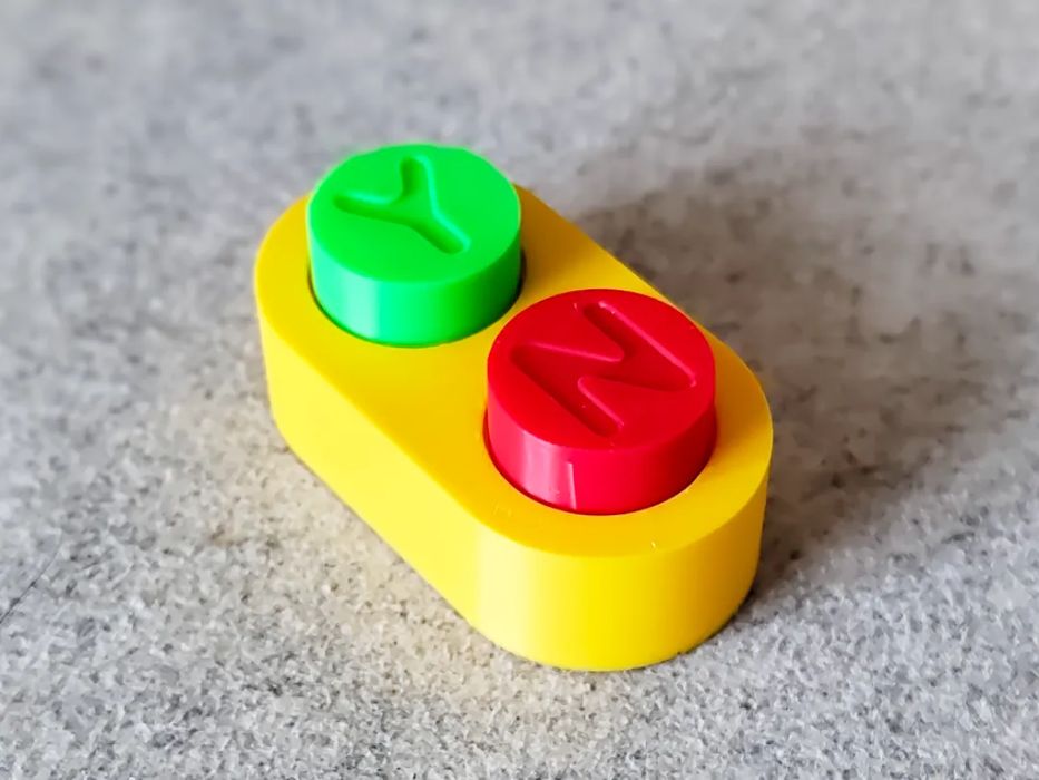 Botão Bluey Yes/No - Fidget