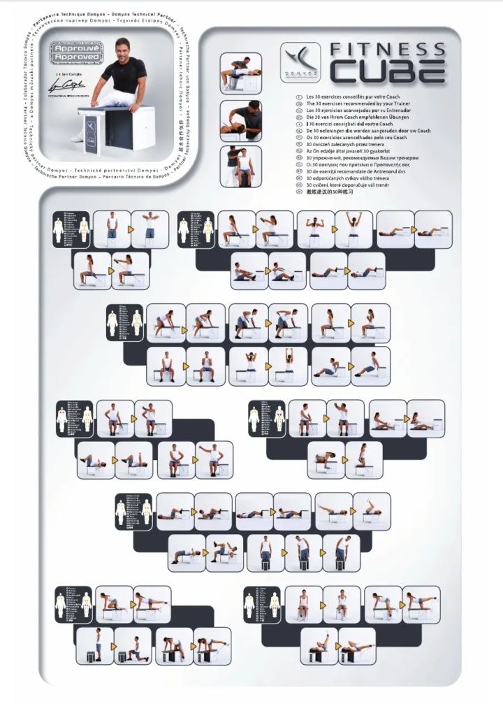 Fitness Cube Domyos domowa siłownia mini składana kostka przenośna