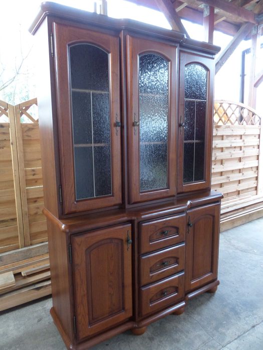 Kredens witryna  brw BAWARIA kolor orzech stan bdb WYSYŁKA dowóz