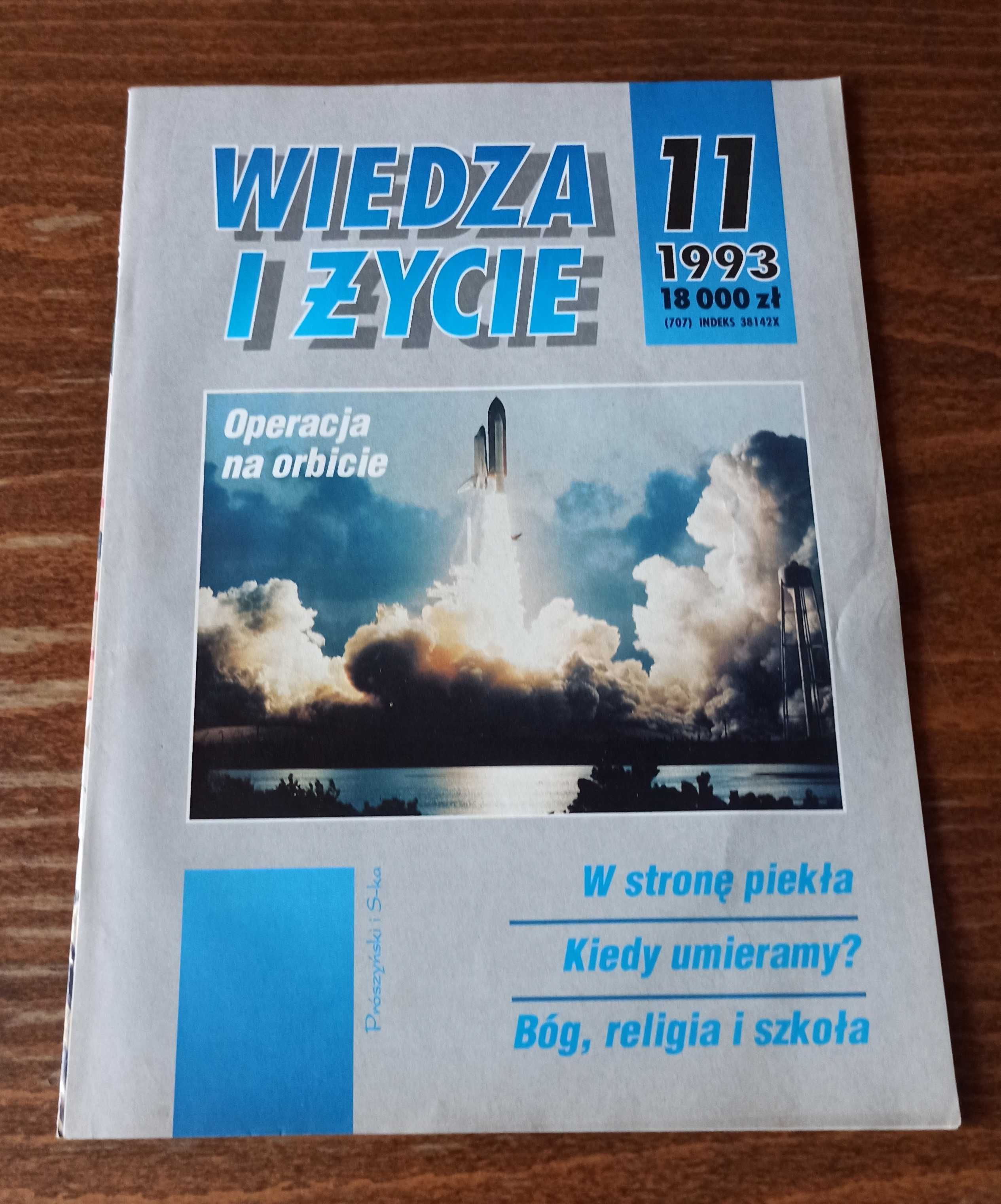 Wiedza i Życie miesięcznik z 1993 roku 9 zeszytów po 50 gr.