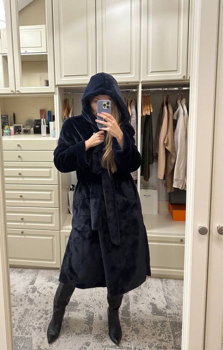 Пальто,еко хутро, ЗИМА супер якість Розмір М