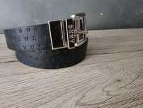 Dwustronny pasek DKNY monogram jak nowy S/M