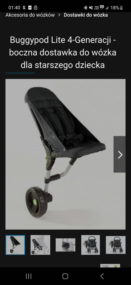 Buggypod dostawka do wózka