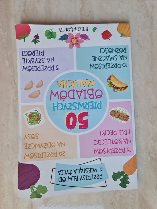 50 pierwszych obiadów malucha - Książka z przepisami - inwiktoria blw