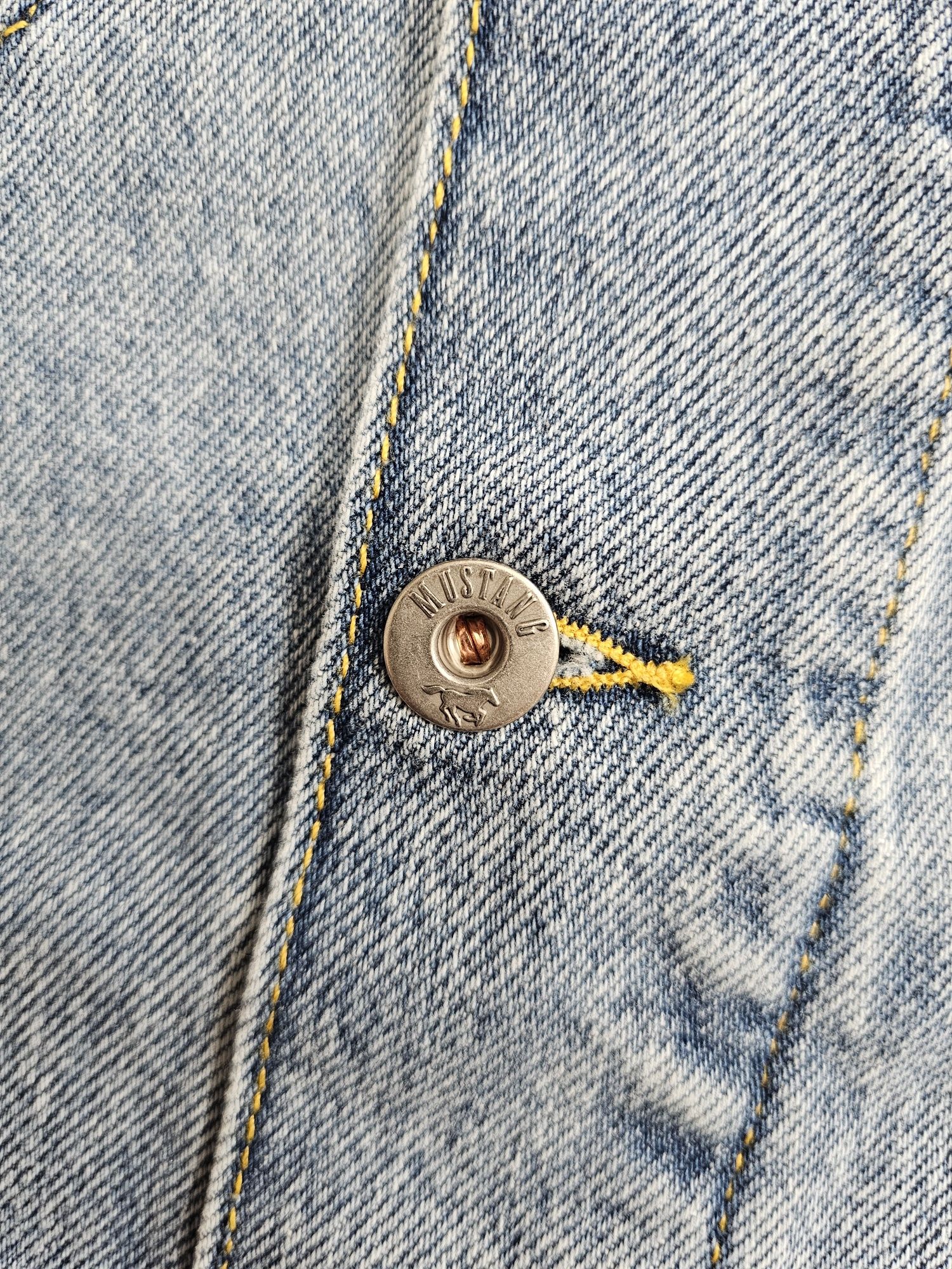 Jeansowa kamizelka bezrękawnik MUSTANG rozmiar 2XL XXL jak 3XL bawełna