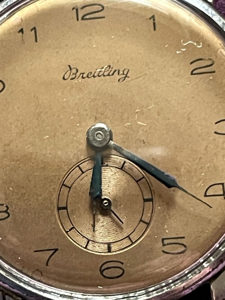 Breitling mecanico corda, muito antigo e raro.