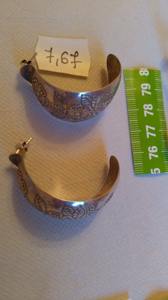 Kolczyki stylowe srebrne w cenie 750 zł