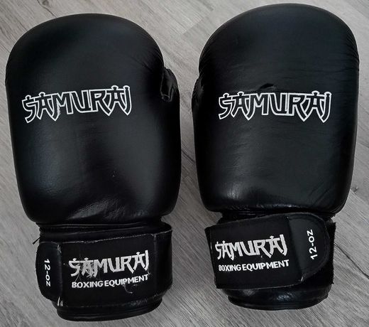 Skórzane rękawice bokserskie Samuraj