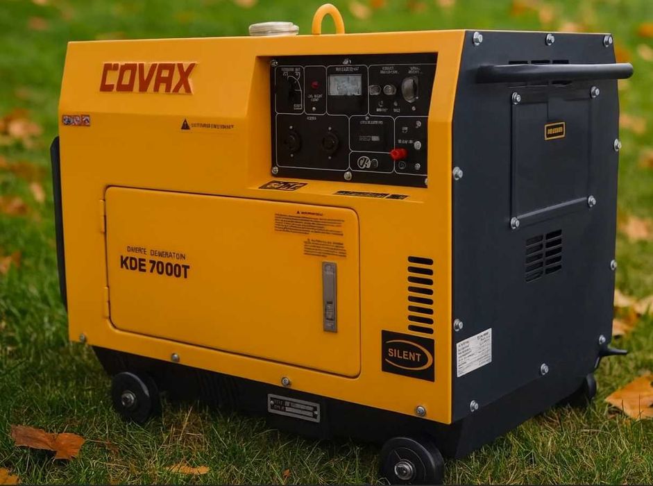 генератор дизельный 5 кВт дизель генератор стартер охлаждение колеса