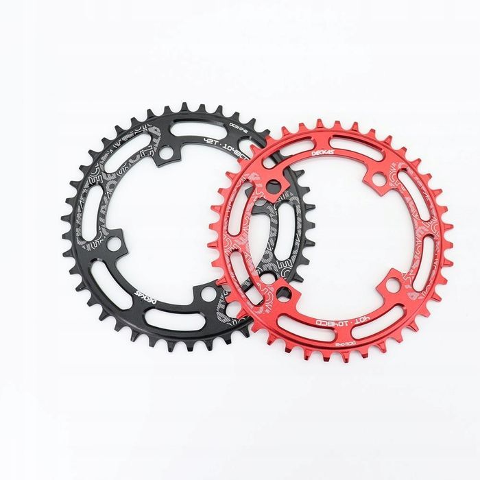 Zębatka rowerowa Deckas 34T 104BCD Czerwona