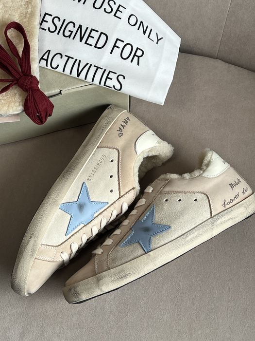 Кросівки зимові на хутрі Golden Goose преміум якість