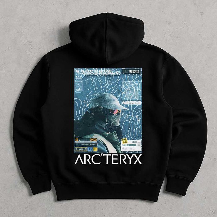 БЕЗ ПЕРЕДПЛАТ — Худи черное Arcteryx Palace — XS S M L XL