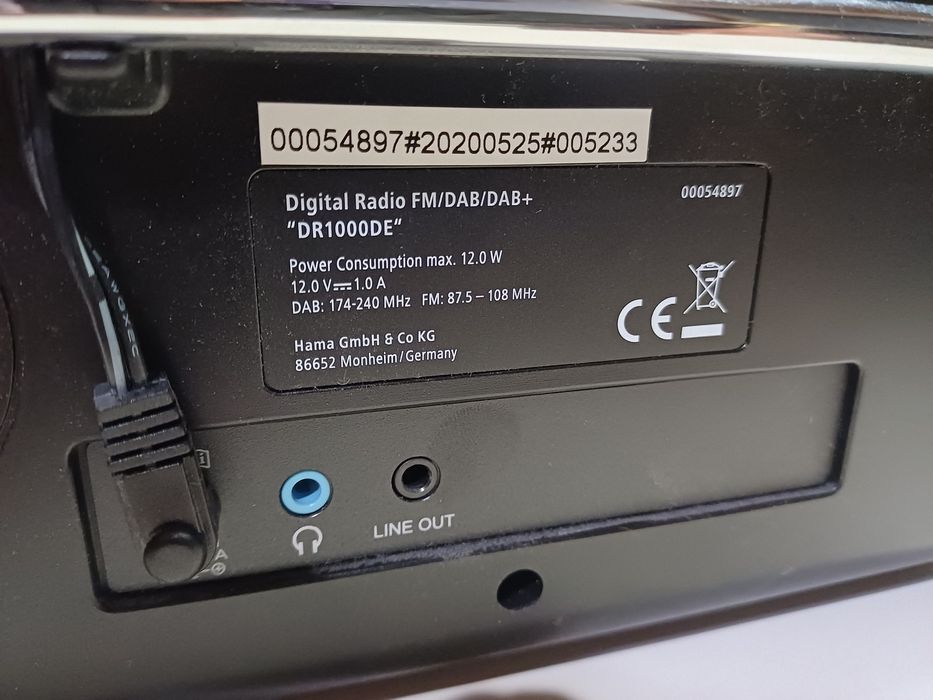 Hama DR1000DE Radio Fm/Dab/Dab+