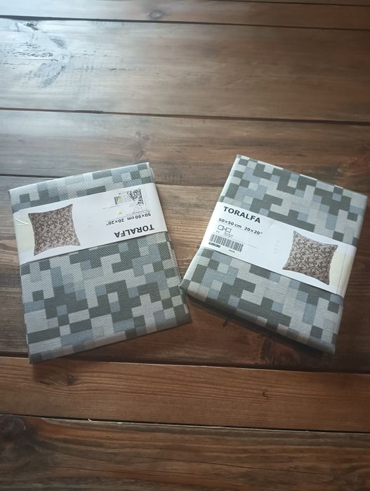 Zara Home Ikea dwie ozdobne poszewki poduszki