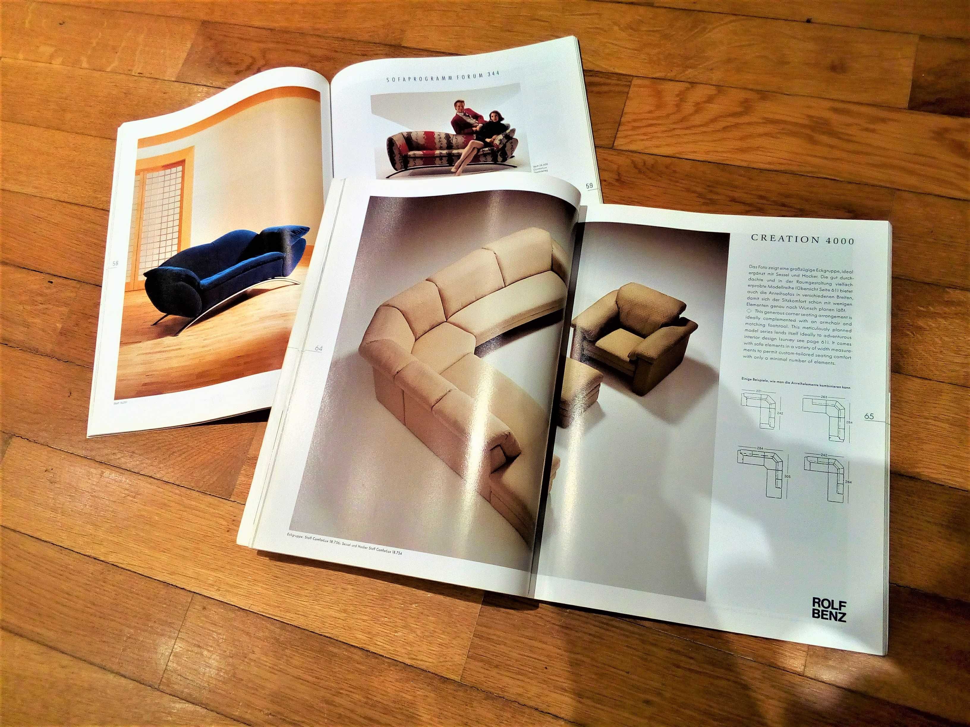 Catálogos da Rolf Benz - Sofás/Mobiliário