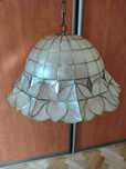 Lampa sufitowa z masy perłowej