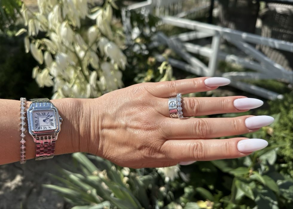 Золота каблучка,обручка,кольцо в стилі Cartier Love,18.2 роз.,10 грам