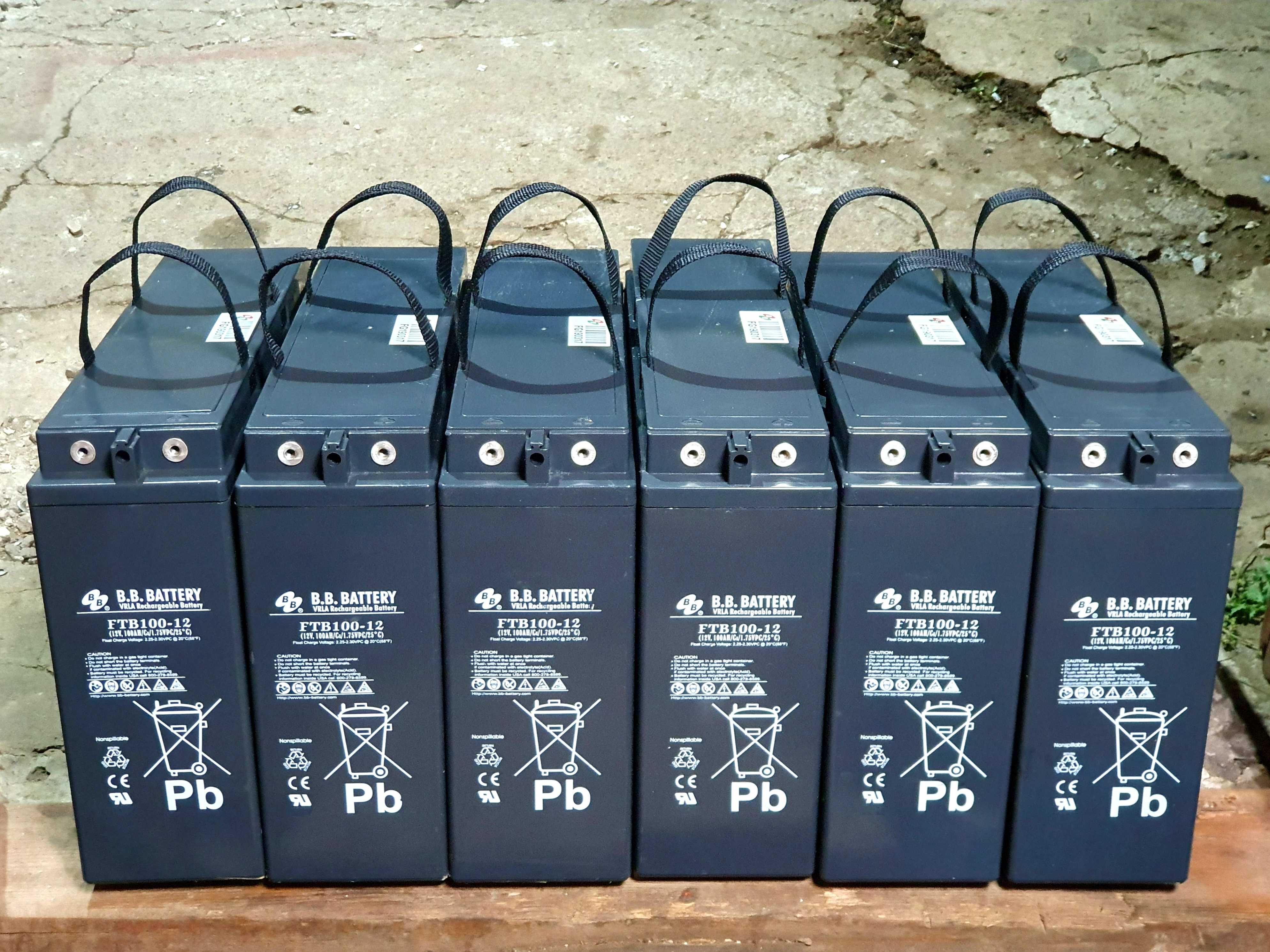 Гелевый аккумулятор тяговый AGM BB Battery FTB100-12 СЭС Котел Лодка