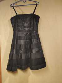 Sukienka na ramiączkach - czarna