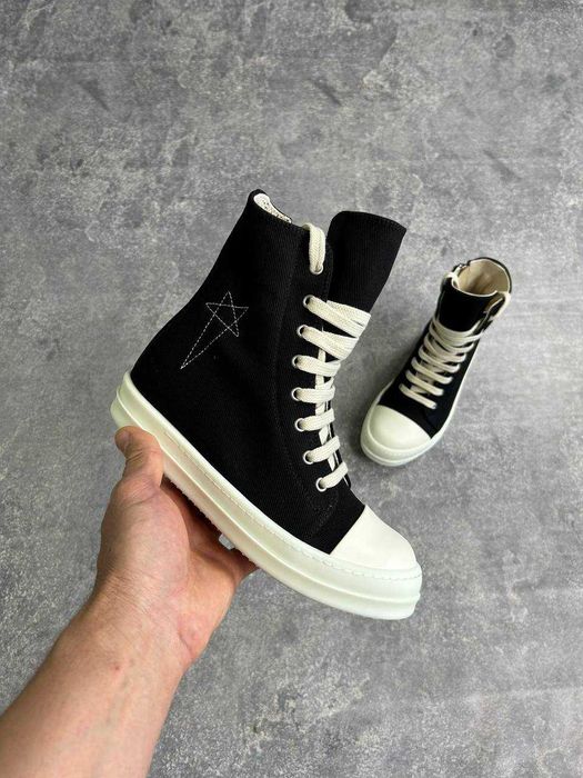 Кеди Rick Owens DRKSHDW laces sneakers ramones geobasket кеды 39 40 38