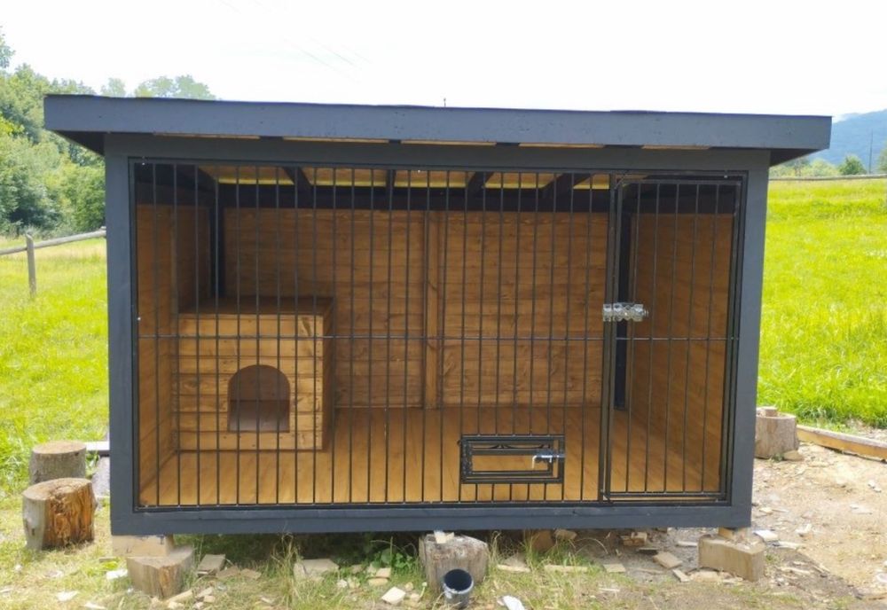 Вольєр для собак, дачні будинки, будиночки з дерева