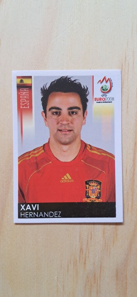 Cromo futebol de Xavi da Panini