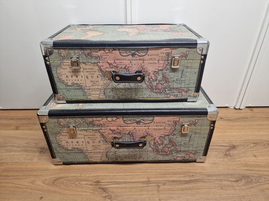Conjunto de 2 malas decorativas gato preto com arrumação vintage