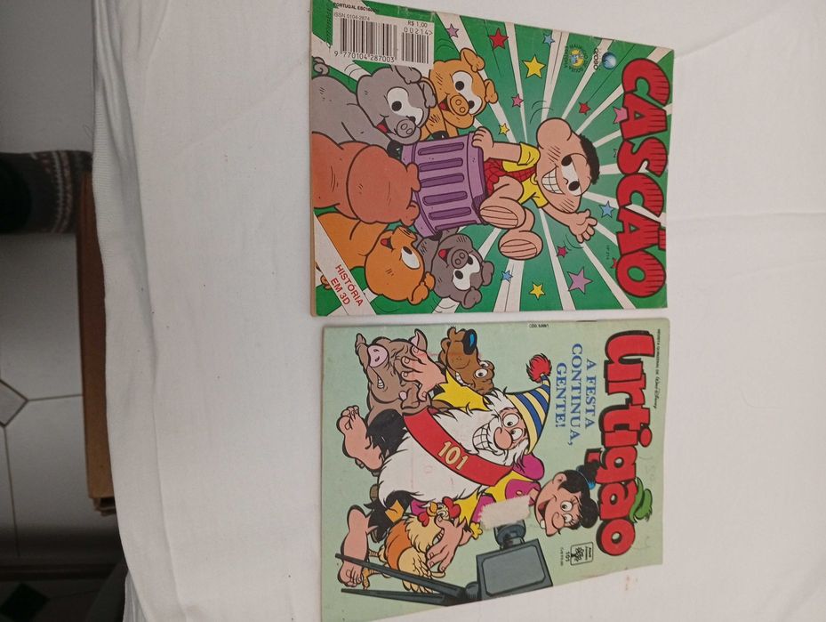 2 Livros de Banda desenhada Cascão e Urtigão