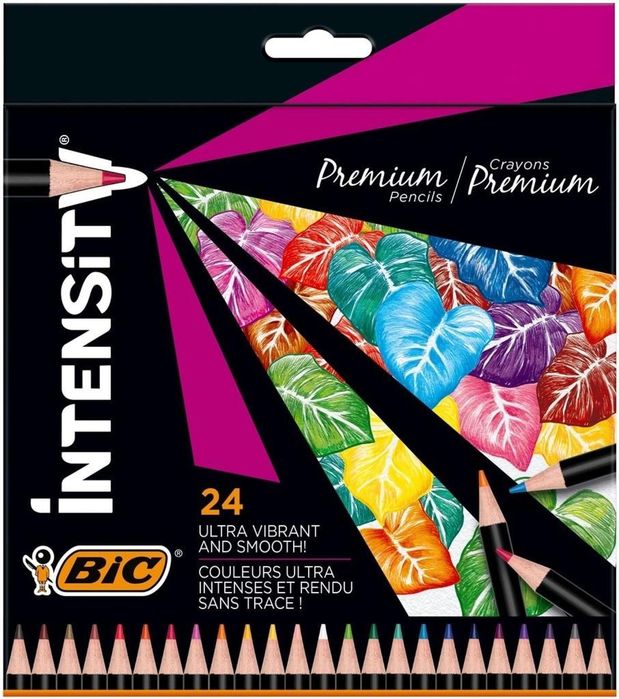Kredki ołówkowe Intensity Premium 24 kolory BIC BIC blister,211x187