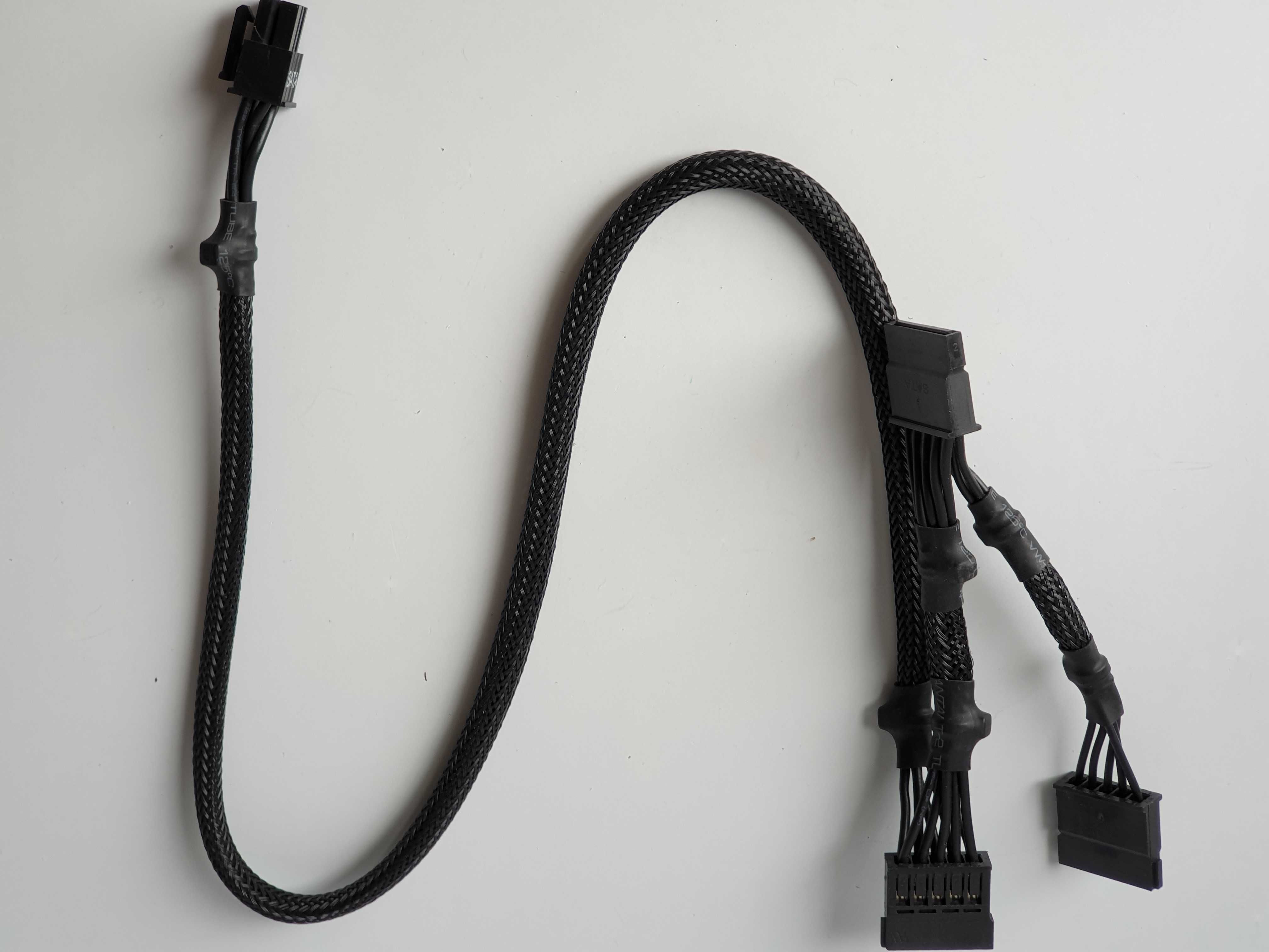 кабель живлення HDD SATA  6 pin to 3 sata
