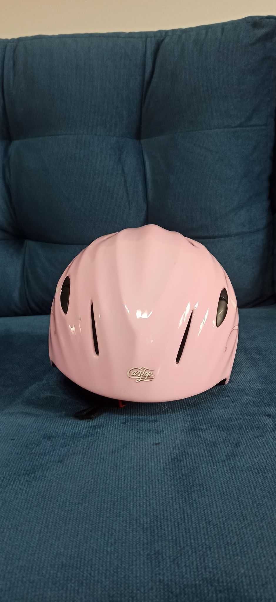 Kask narciarski dziecięcy 48 - 52 cm obwód różowy