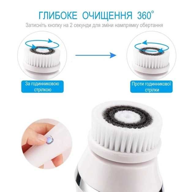 Электрощетка для лица Facial SPA kit для умывания массажа очистки лица