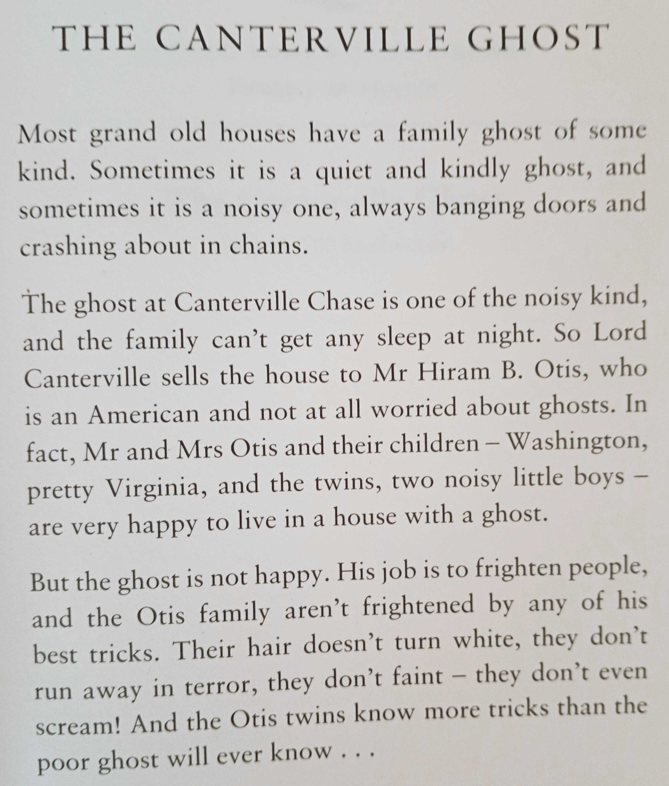 Livro de Oscar Wilde "The Canterville Ghost" (inglês)