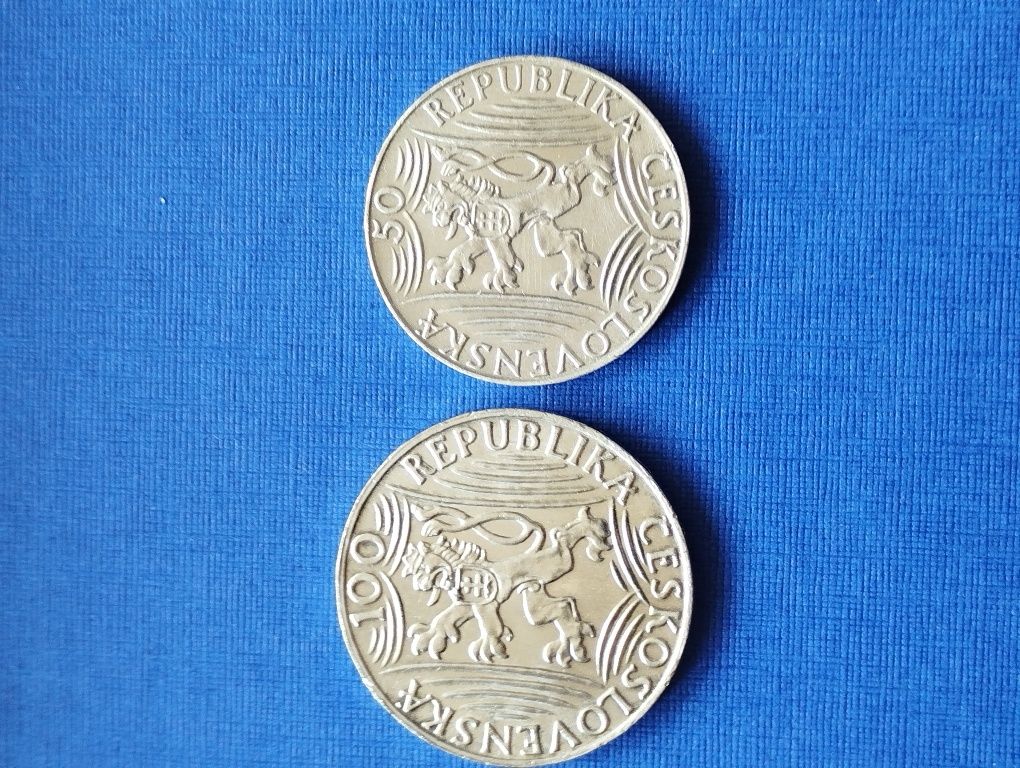 Серебряные монеты.Сталин.ЧССР.1949г.