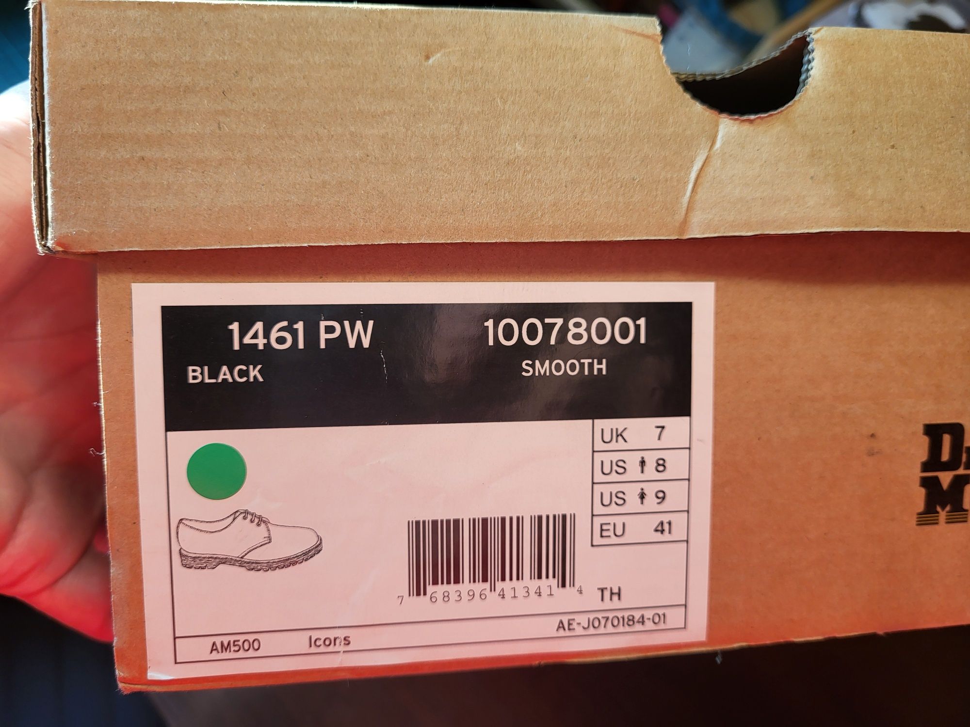 Dr. Martens 1461PW czarne Martensy 41 wkładka 26.5cm stan idealny
