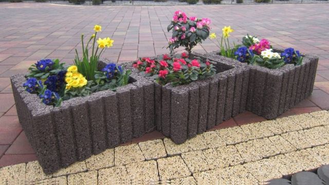 Donice betonowe prostokątne duże każdy kolor do ogrodu