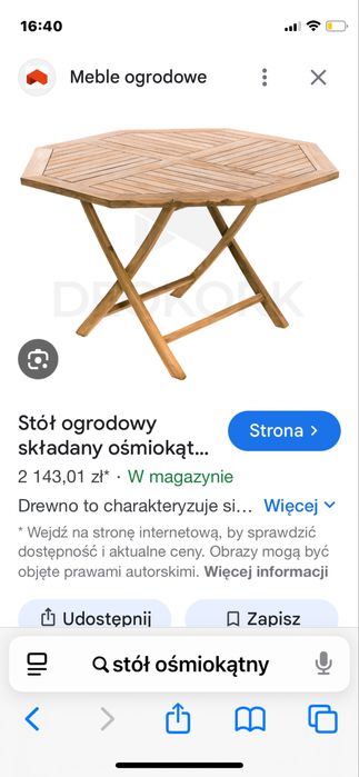 OKAZJA! Drewniany stół 6-8 osobowy VINTAGE