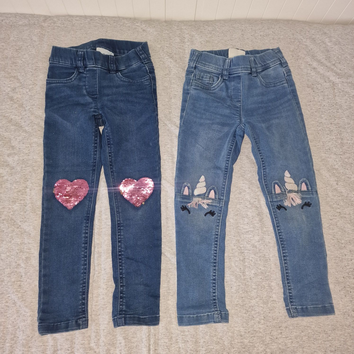 Spodnie jeans 110 dziewczynka nowe C&A