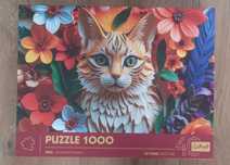 Zestaw Puzzle 2x1000 elementów. Trefl. Gdańsk, kot. Kompletne