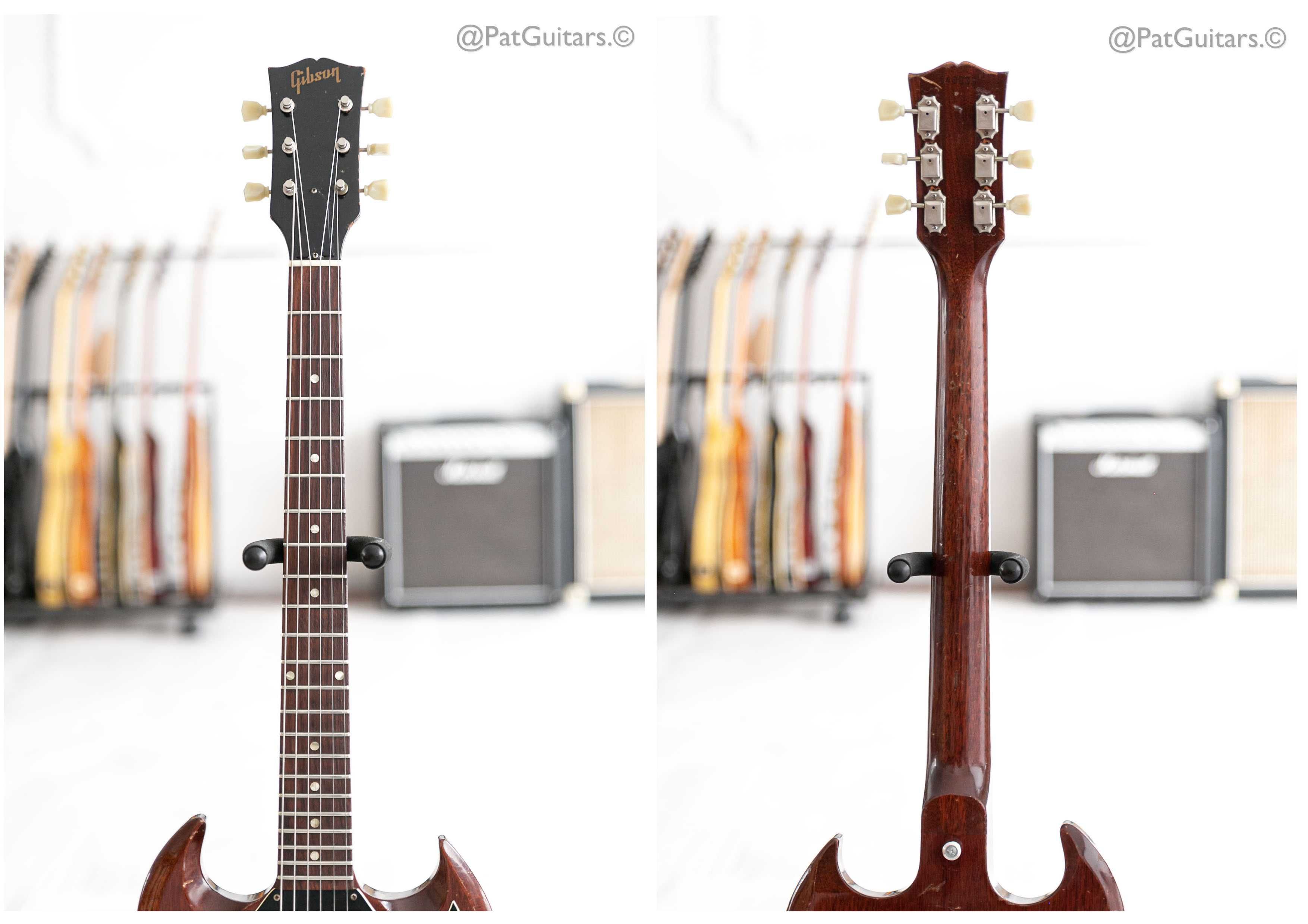 1969 Gibson SG Junior with Vibrola and a Large Guard in Cherry