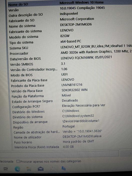 Portátil LENOVO IdeaPad 1 14ADA7
Programas incluídos